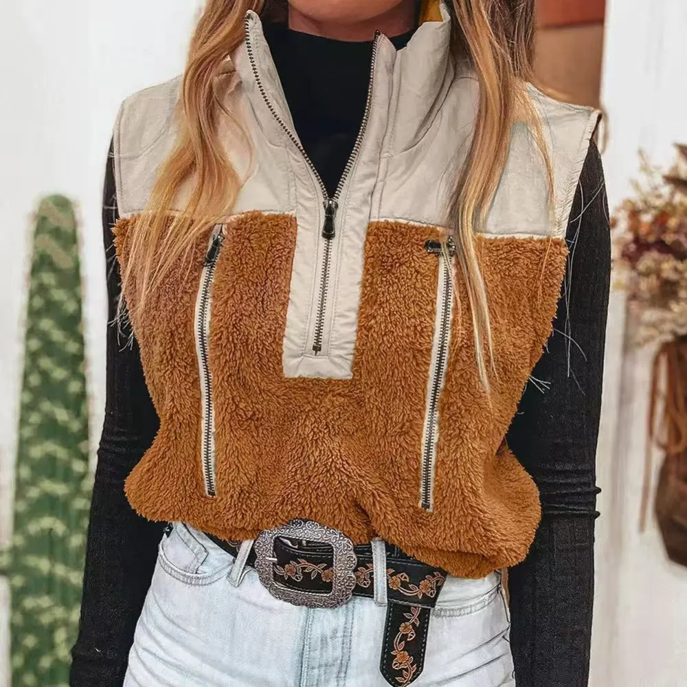 New Stand Collar Sleeveless
