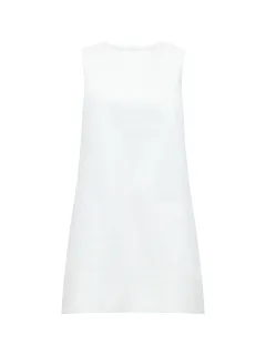 Simple Striped Round Neck Sleeveless Dress