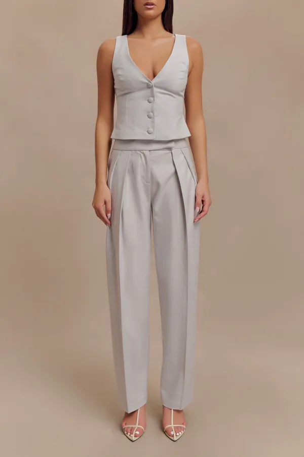 Pleated High Waisted Pants