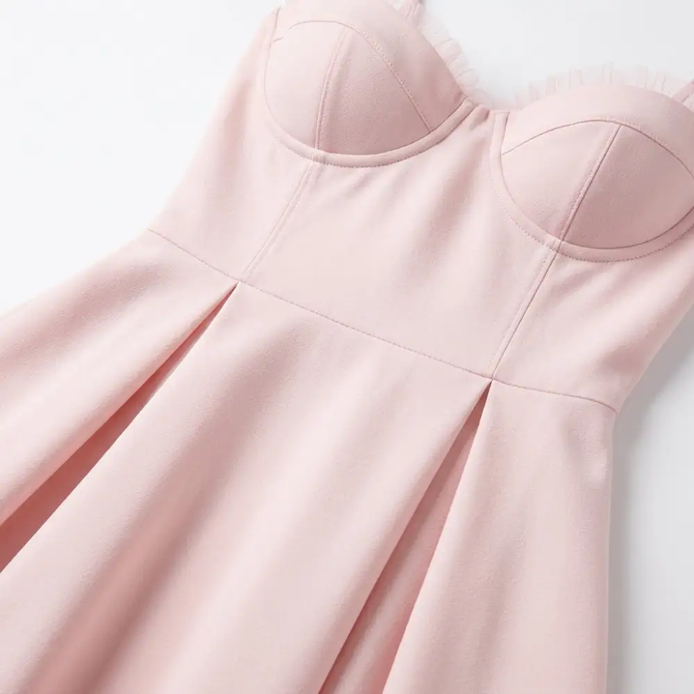 Corset Satin Midi Dress