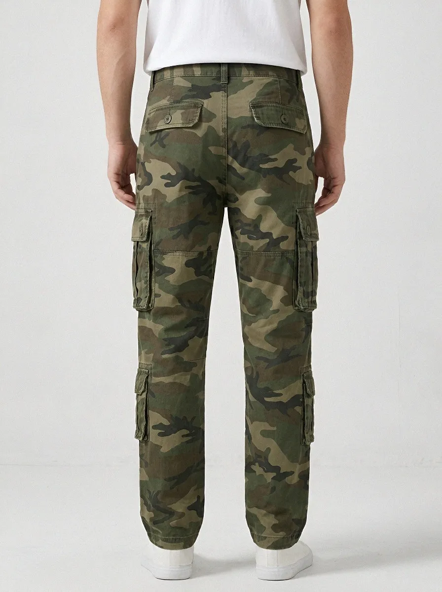 Mission-Inspired Camouflage Military-Inspired Camouflage Cargo Pants
