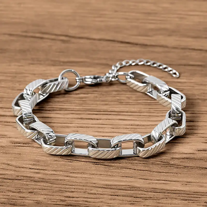 Chain Chunky Braided Cuban Bracelet