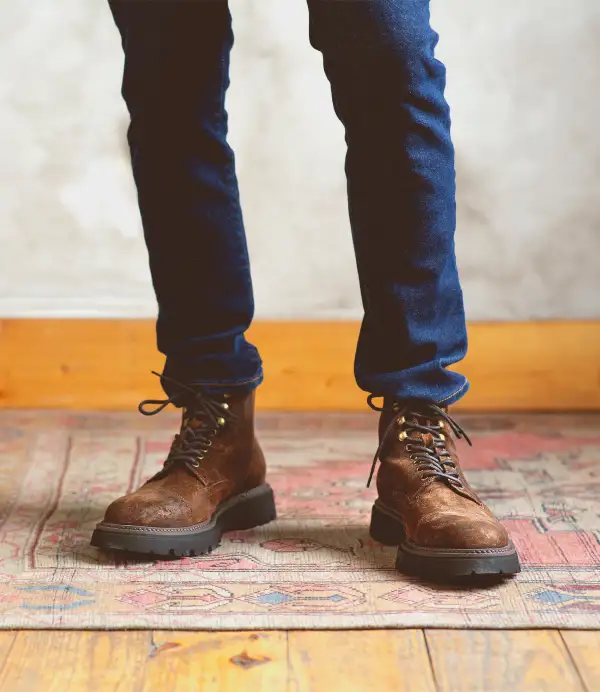 Suede Leather Rugged Heritage Ankle Boots