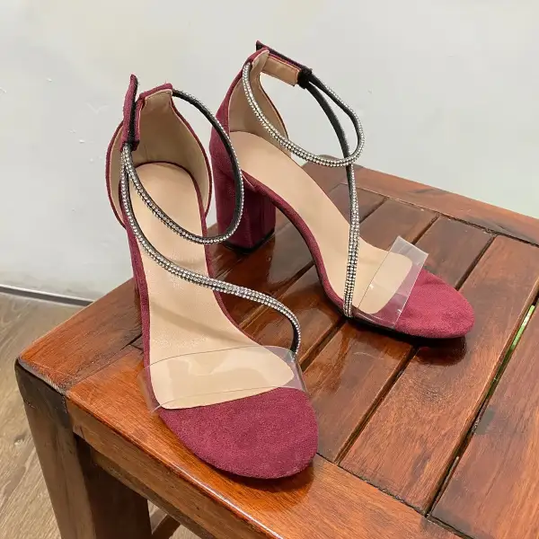 Buckle Strap Open Toe Stiletto Sandals
