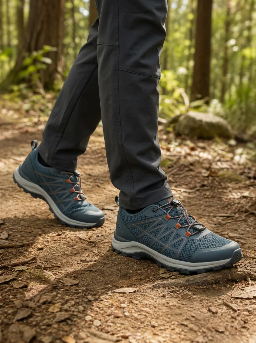Men's Hiking Lover Mesh Pattern Printed Shoes