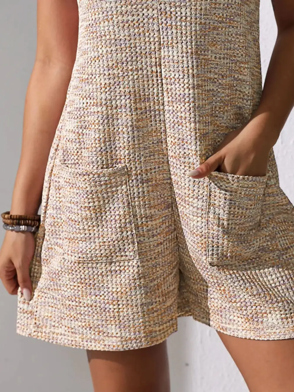Everyday Button Front Pocket Romper
