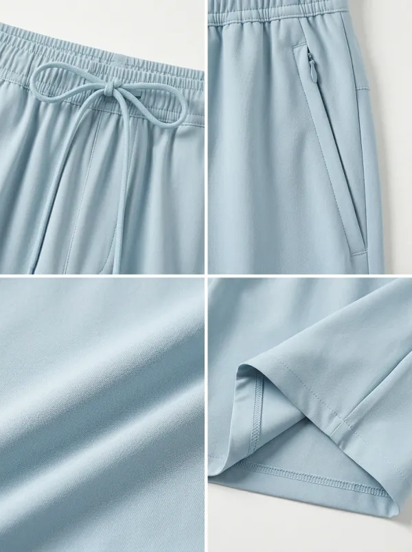 Performance-Look Ice-Silk Stretch Drawstring Shorts
