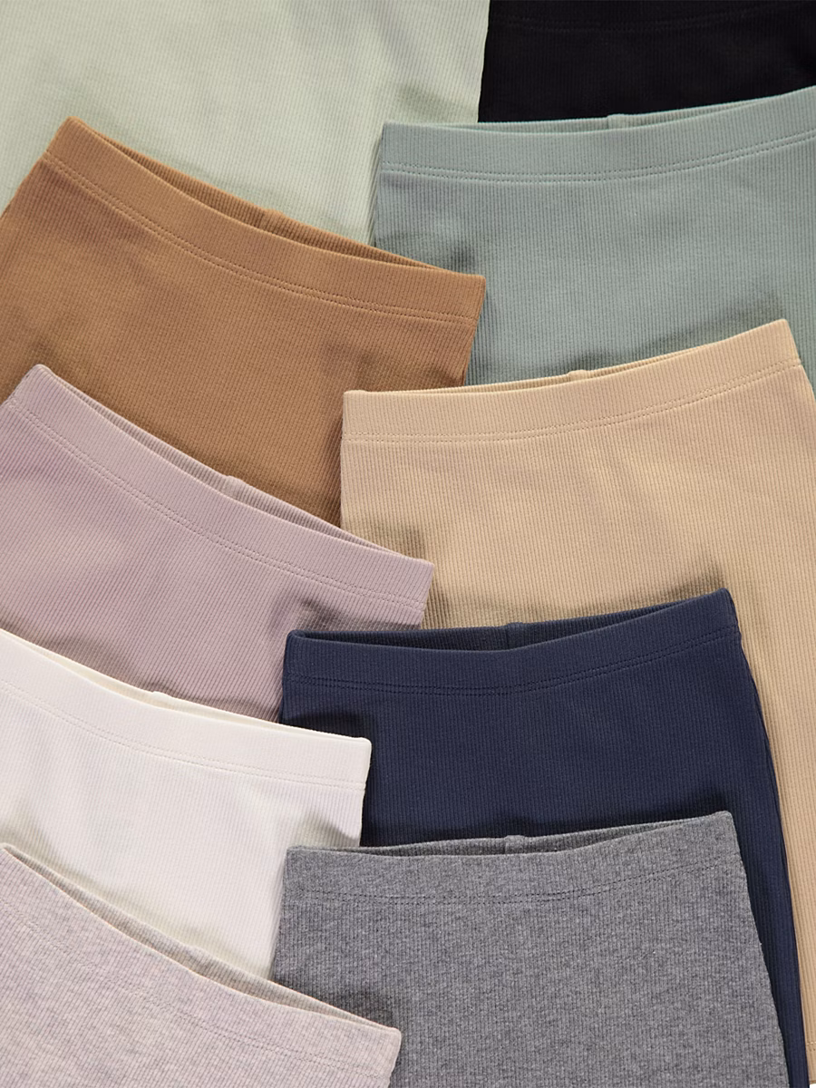 Pastel Ribbed Leggings 10 Pack detail 1