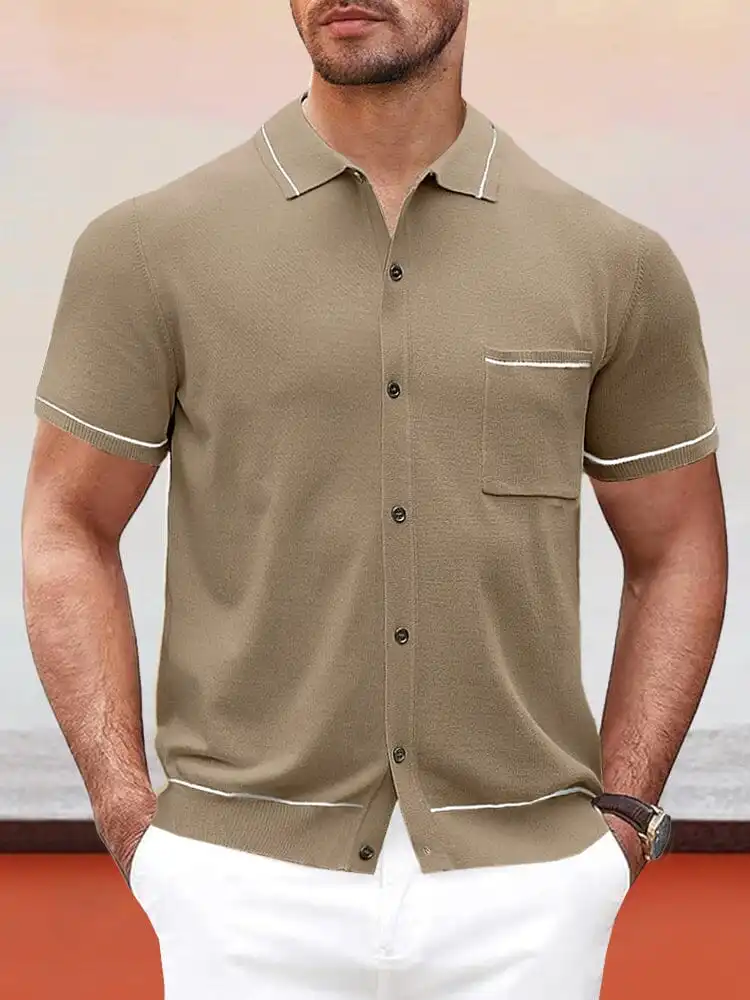 Open Stitch Textured Shirt