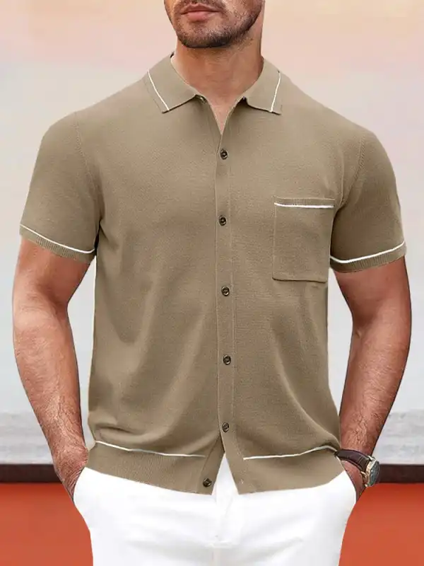 Open Stitch Textured Shirt