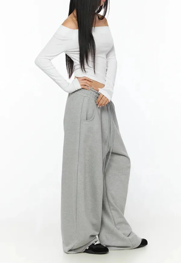 Off-The-Shoulder Thumbhole Long Sleeve Top