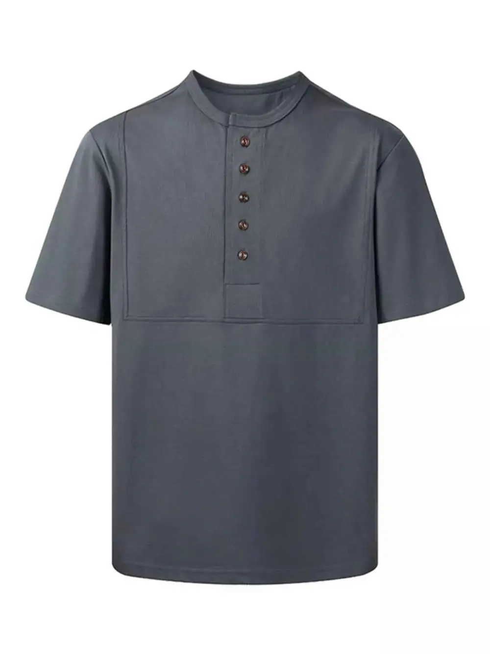 Button Detail Short Sleeve T-Shirt