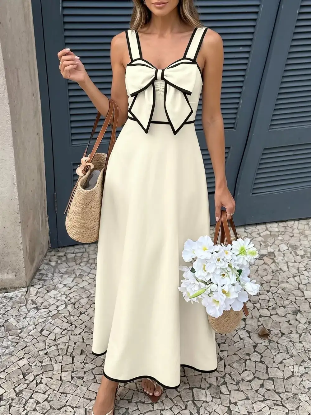 Bowknot Midi Dress