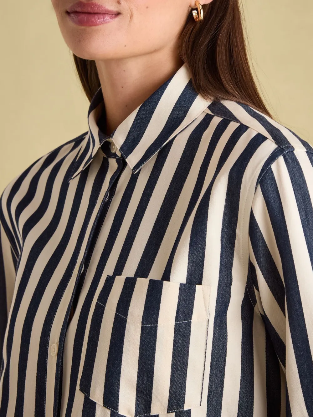 Daily Red & Cream Stripe Shirt