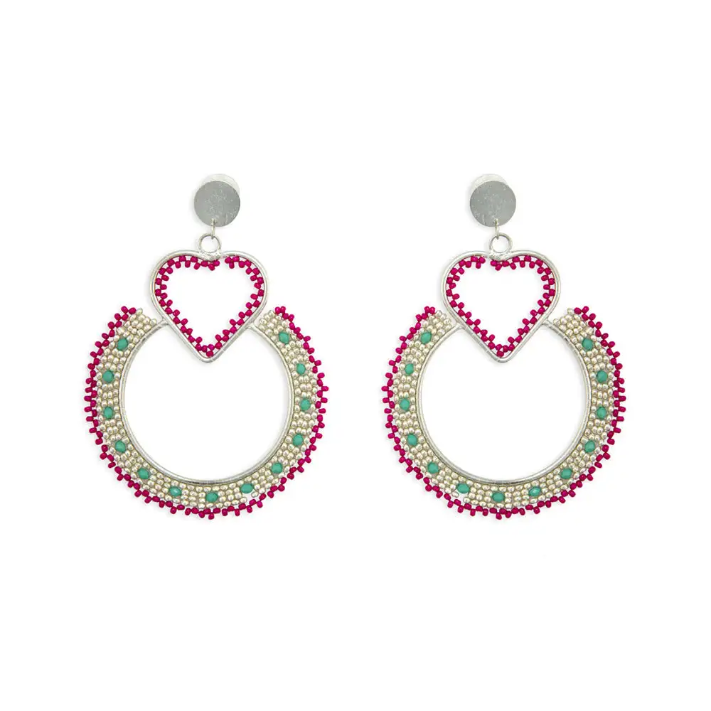 Streamlined Crisp Artful Beaded Earrings