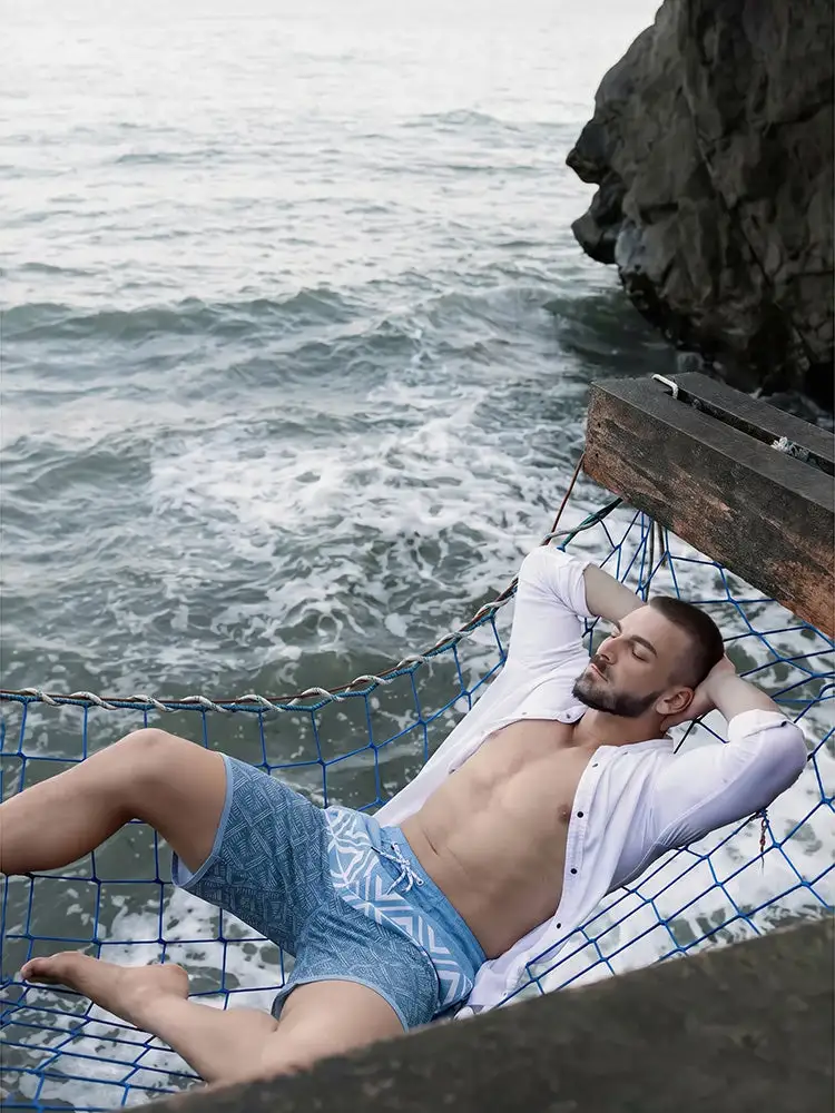 Multi Pocket Swim Trunks