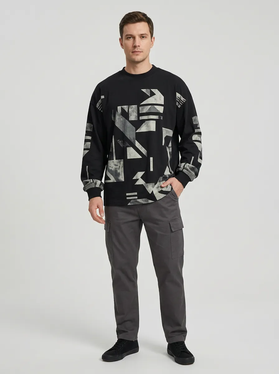 Men's Long Sleeve Layering Essential Contemporary Shirt