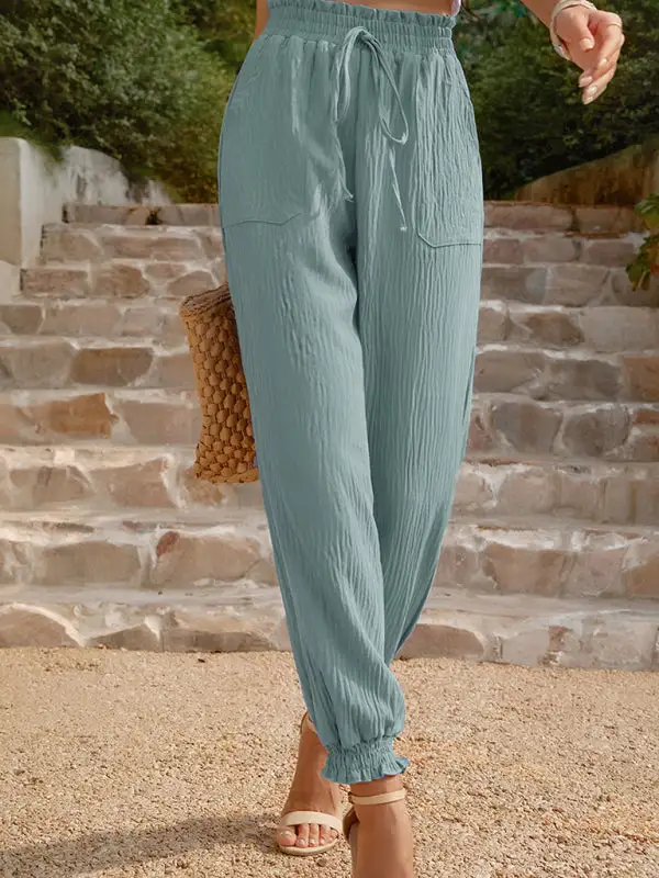 Woven Clean High Waisted Pants