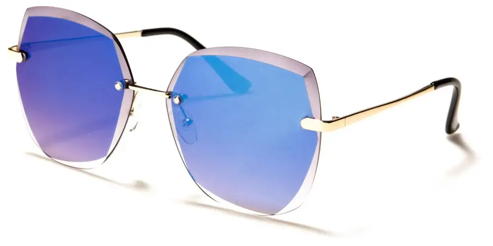 Women's Rimless Butterfly Sunglasses