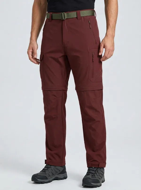 Men's Outback Expedition Multi-Pocket Waterproof Zip-Off Tactical Cargo Pants