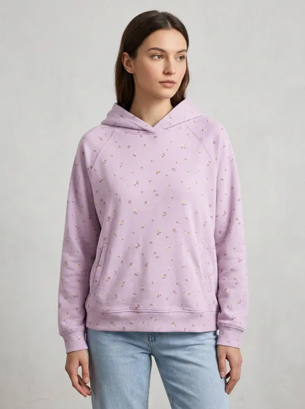 Women's Classic Floral Graphic Hoodie