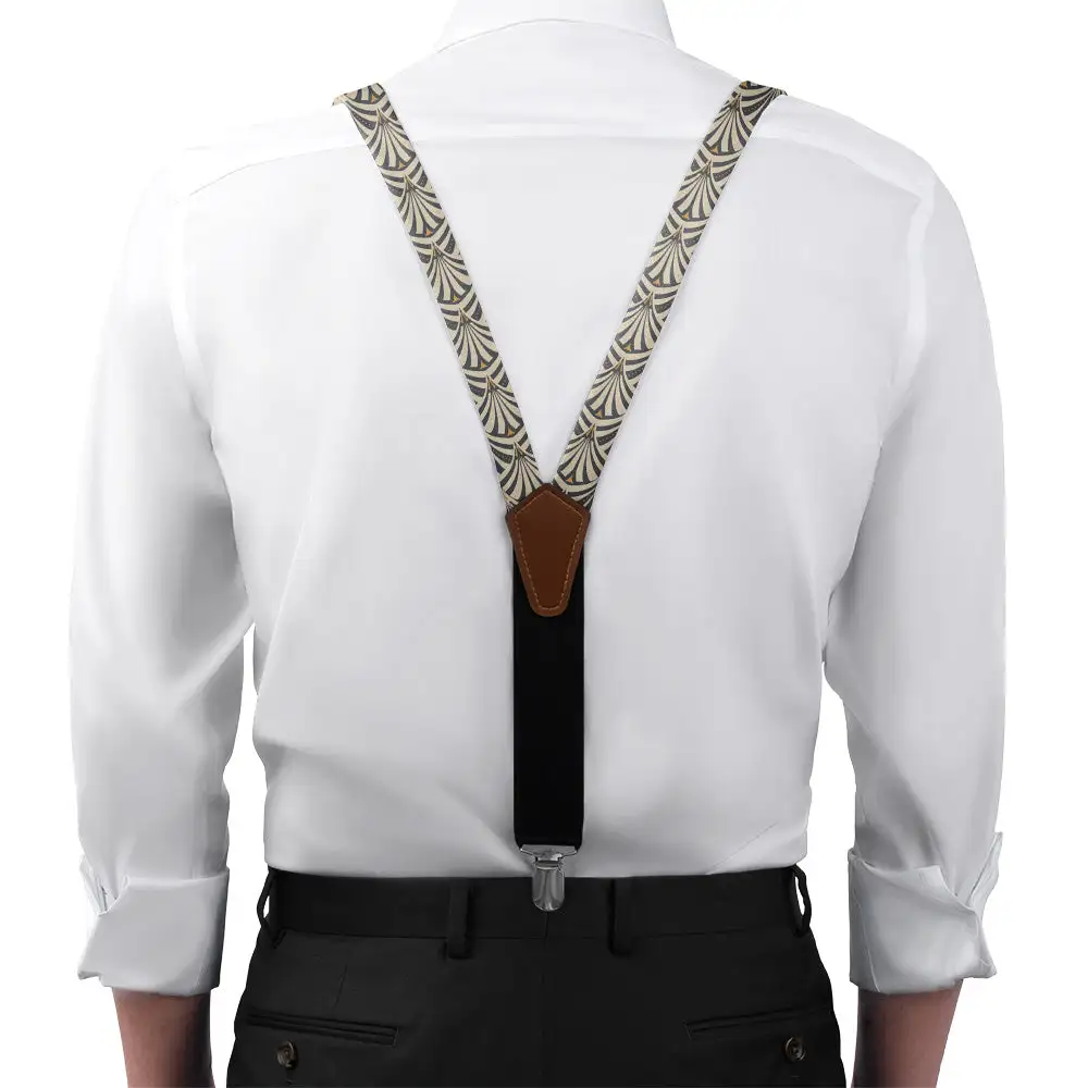 Fanfare Geometric Pattern Suspenders
