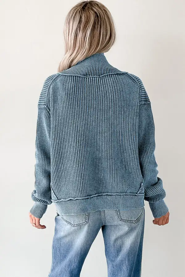 Patchwork Knit Cardigan