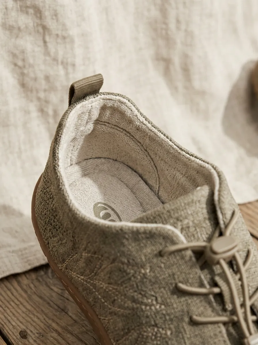 Winter-Ready Leaf Graphic Shape Unisex Barefoot Shoes