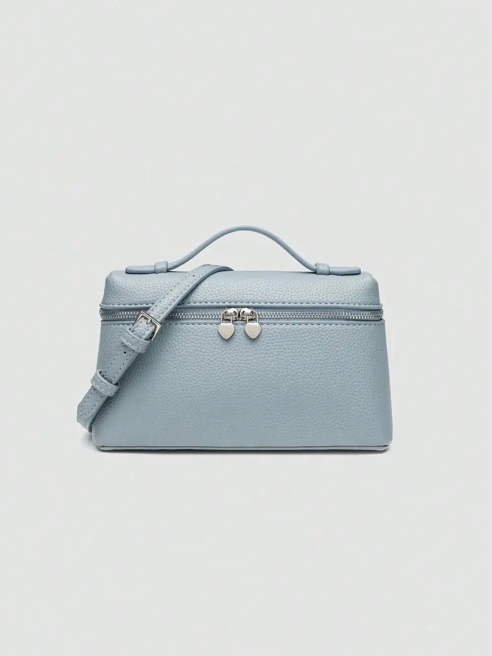 Litchi Grain PU Square Crossbody Bag