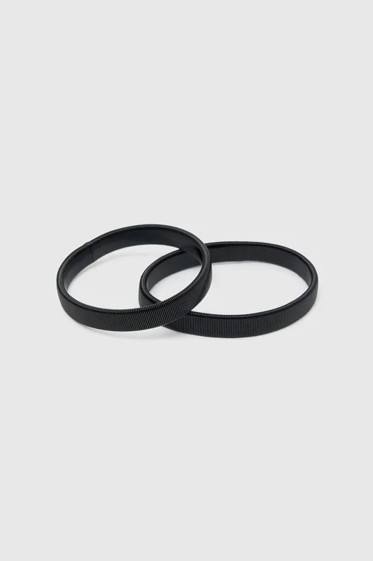 Black Polished Sleeve Garter