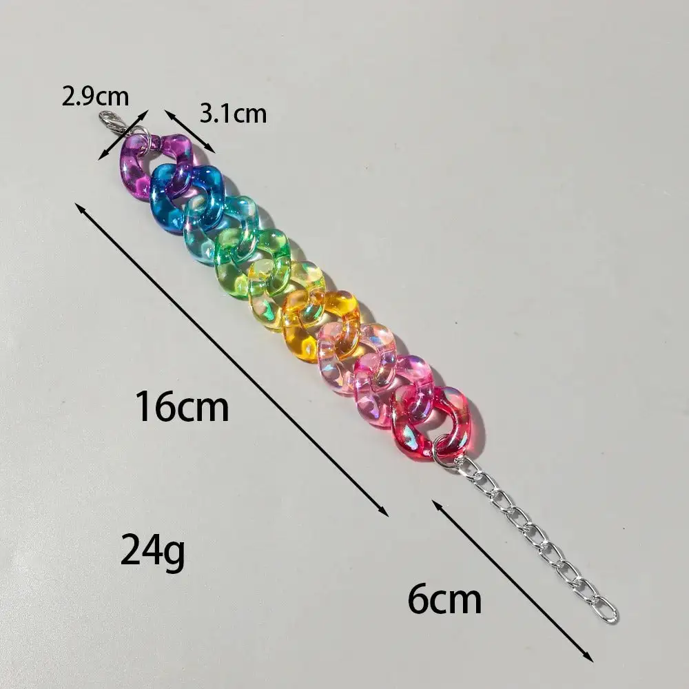 Chunky Chain Acrylic Bracelets
