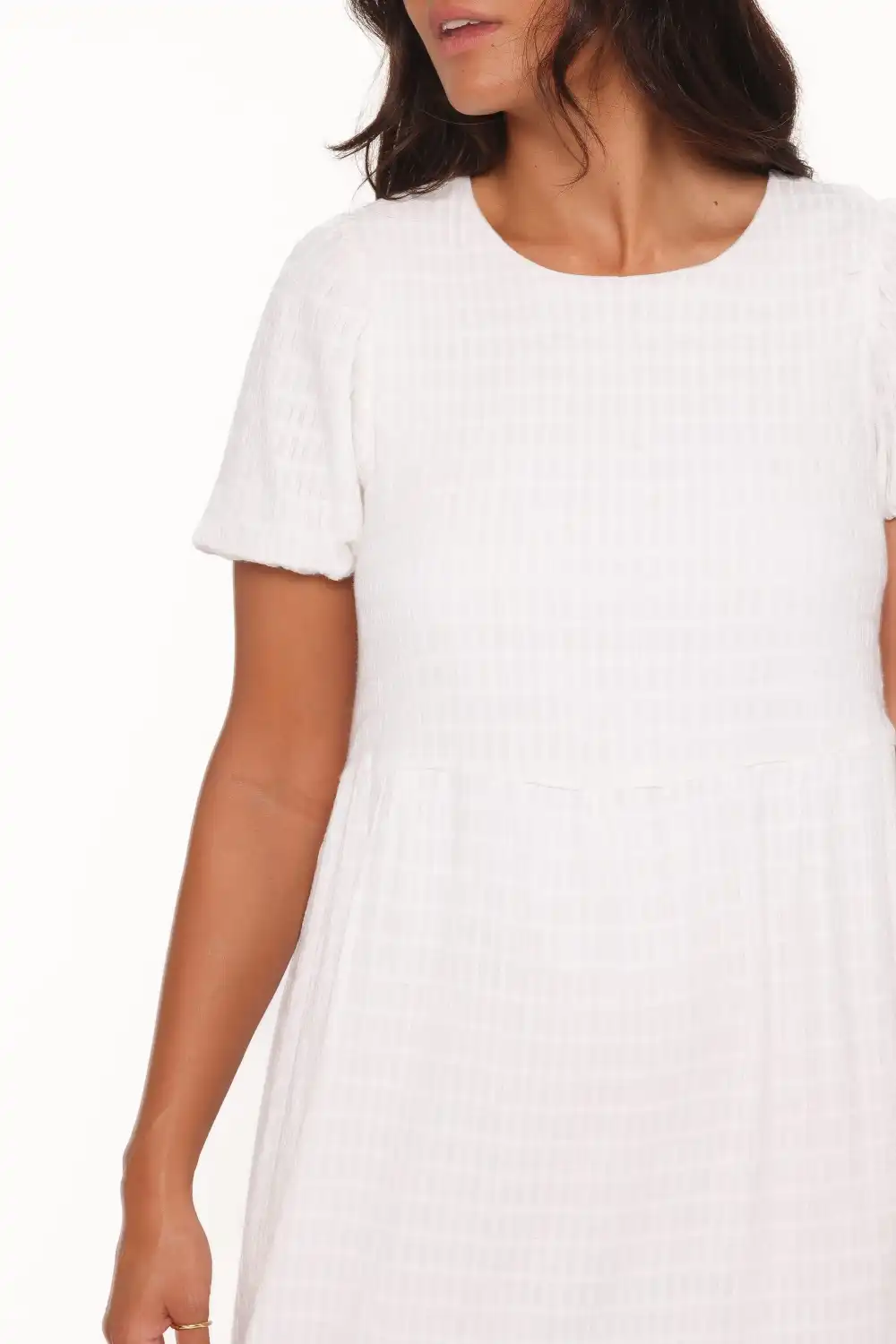 Cotton Round Neck Maxi Dress