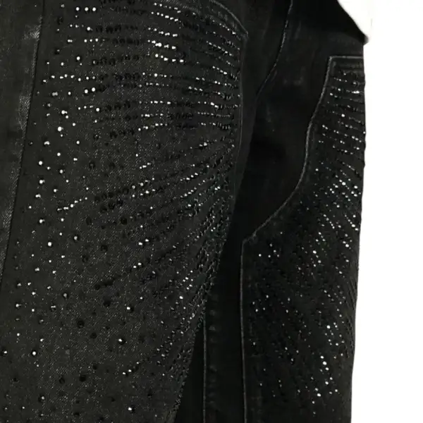 Men's Drop Embellished Denim Shorts