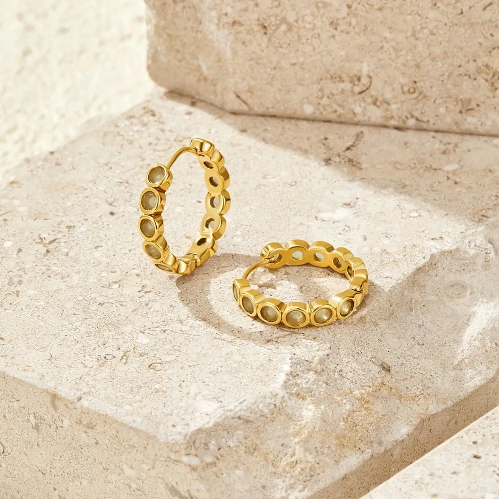 Beaded Hoop Earrings