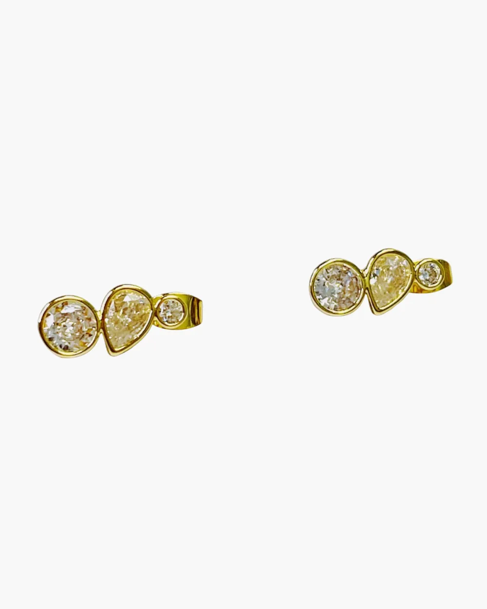 Bezel Shine Earrings