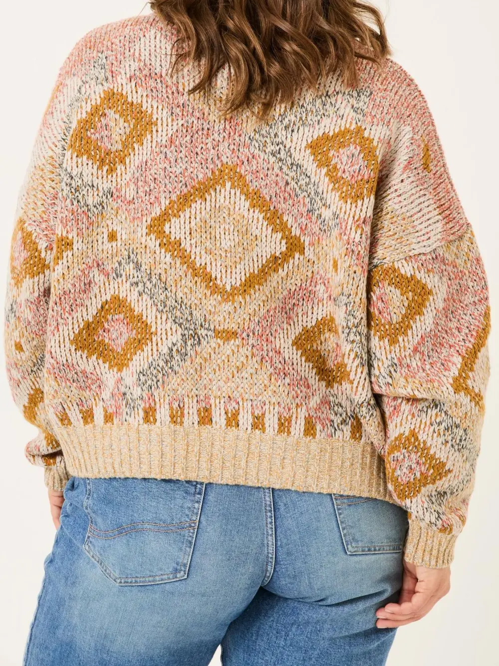 Natural Knitted Zip Through Jackets