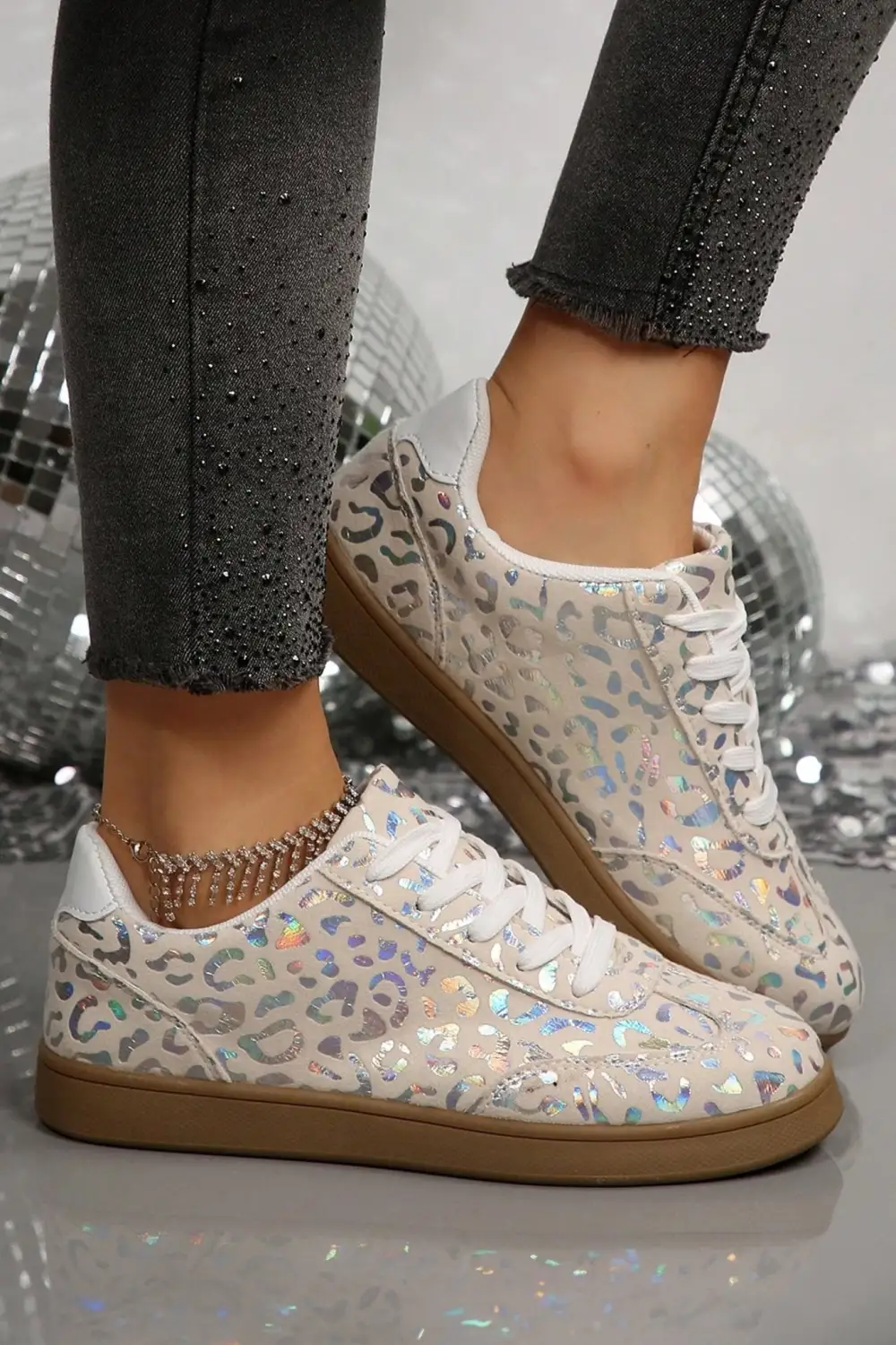 Active Leopard Print Sneakers