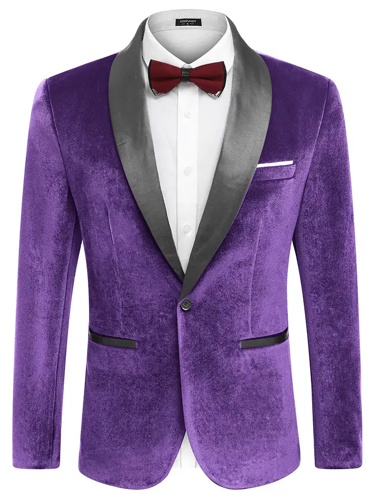 Velvet Tuxedo Blazer Jacket