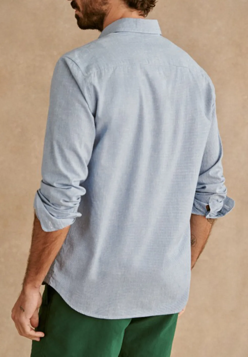 Light Green Houndstooth Pattern Button Up Shirt