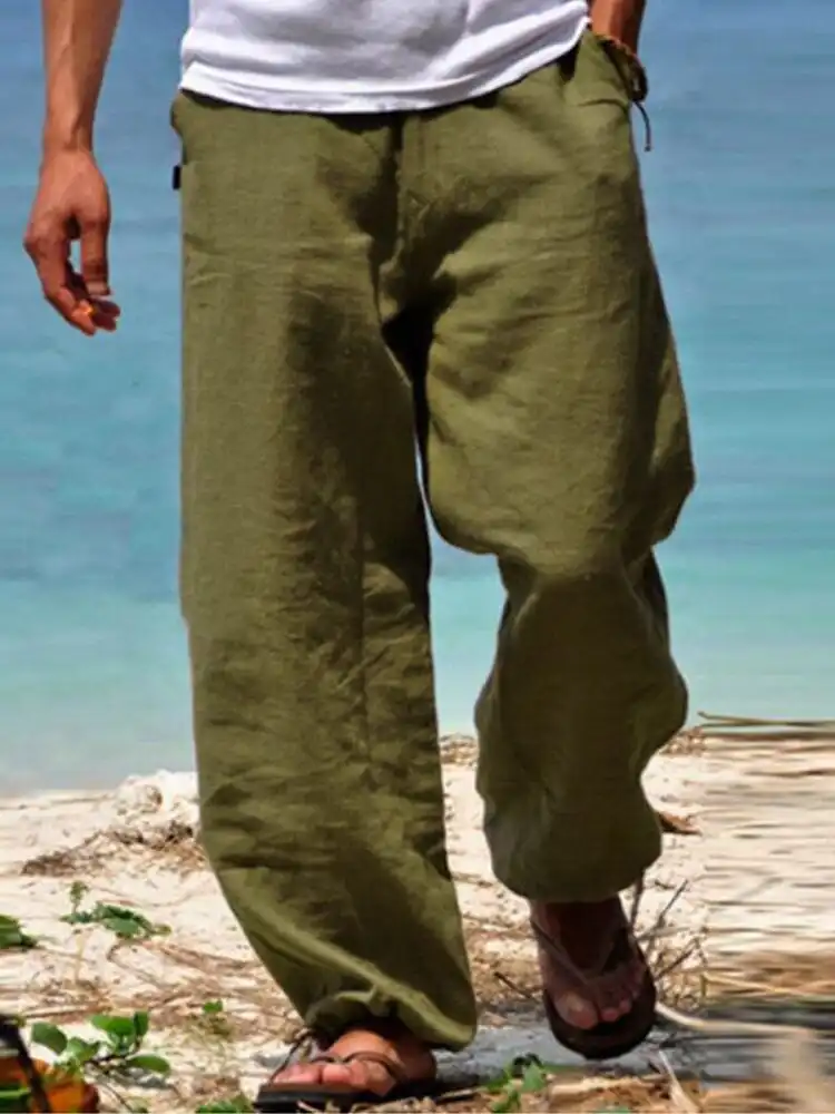 Cotton Beach Casual Trousers Pants