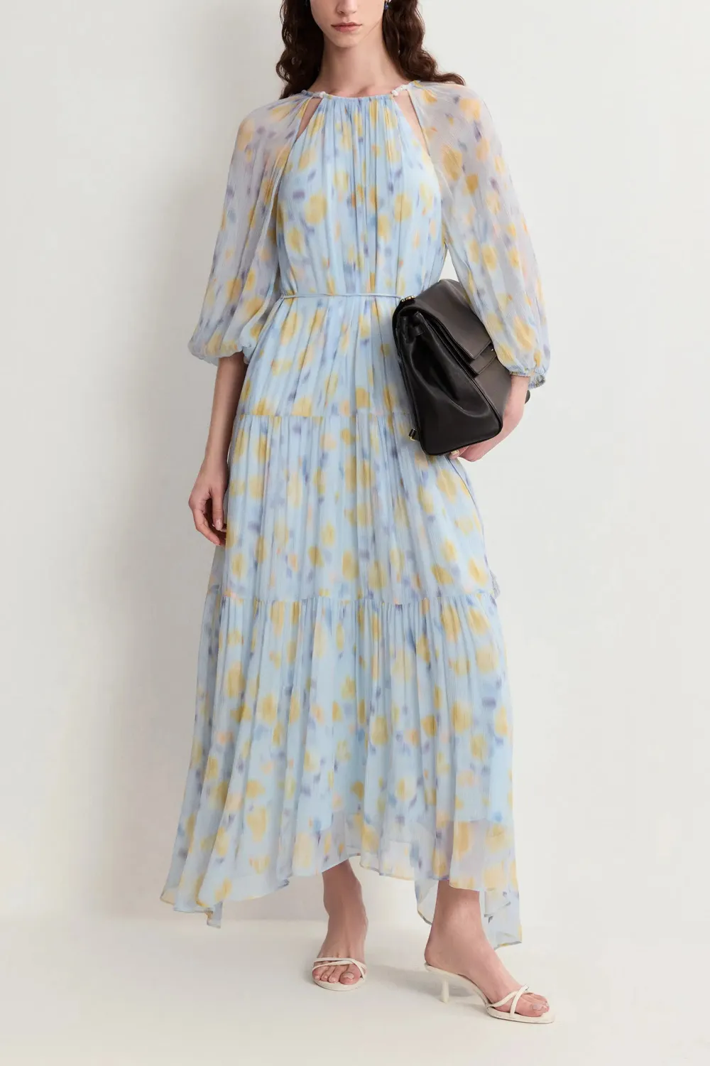Floral Georgette Maxi Dress