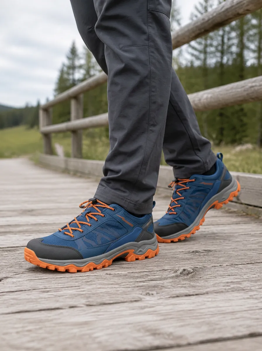 Men's Trail Pathfinder Hiking Mesh Printed Shoes