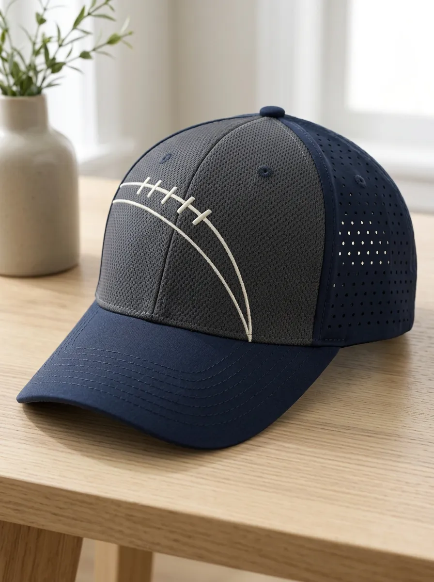 Men's Stadium Football Fan American Football Laces Printed Cap