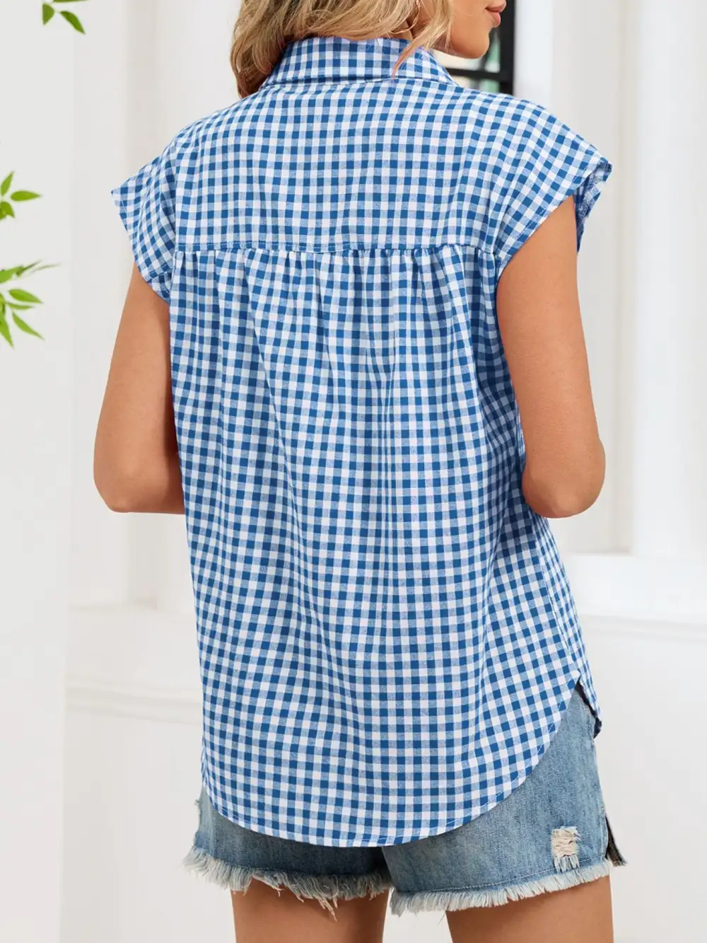 Gingham Button Down Shirt