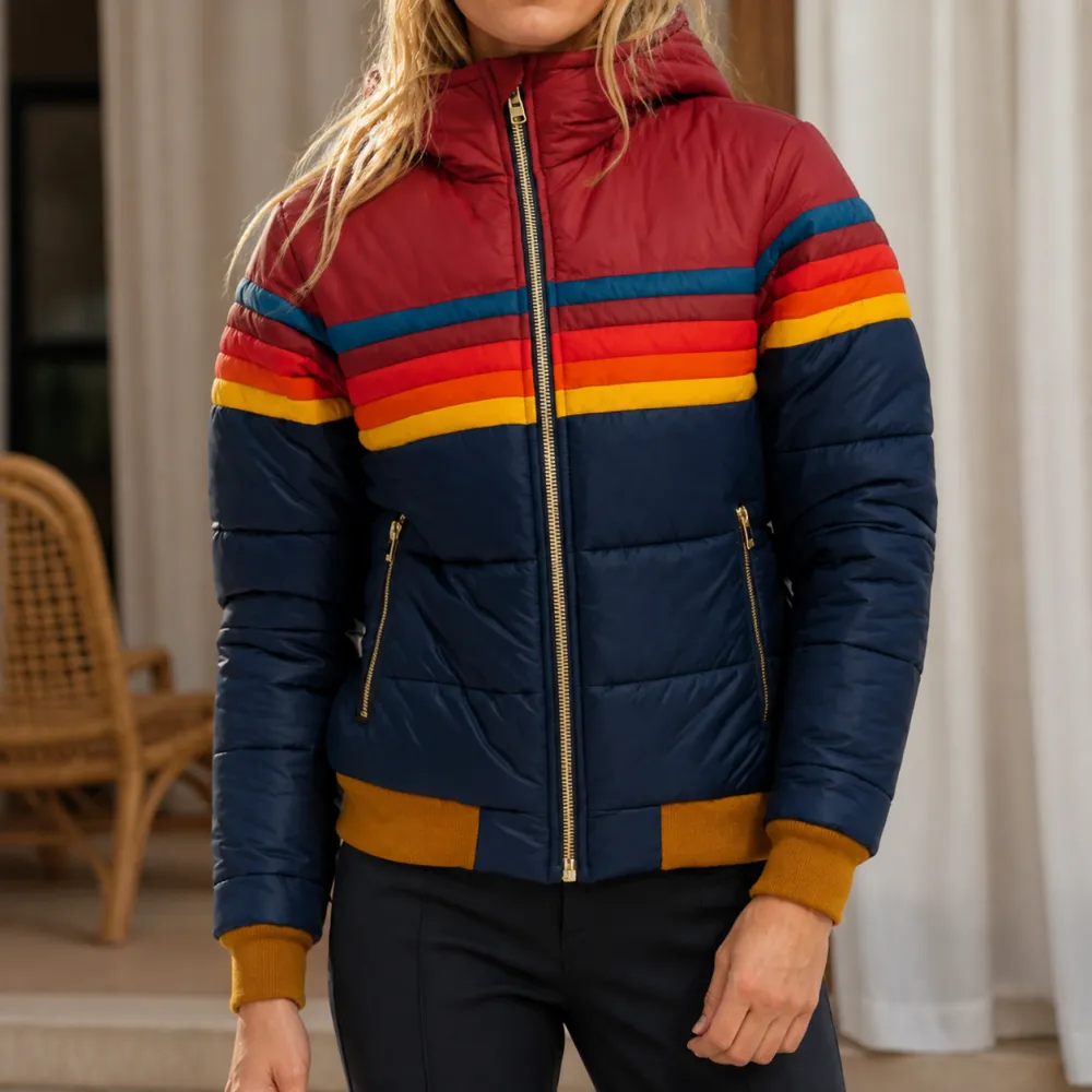 Striped Hooded Jacket