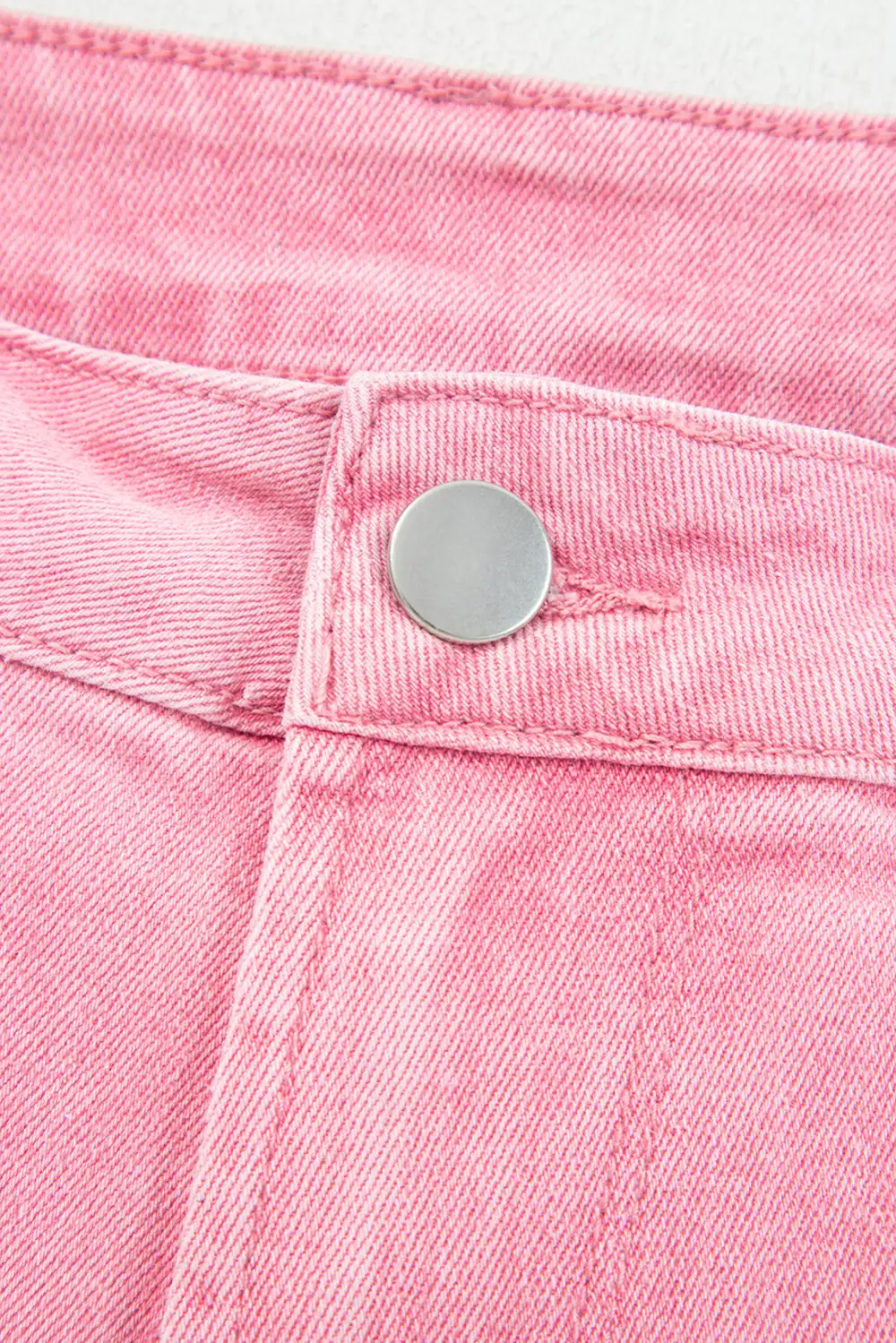 Polished High Waist Wide Leg Washed Denim Jeans