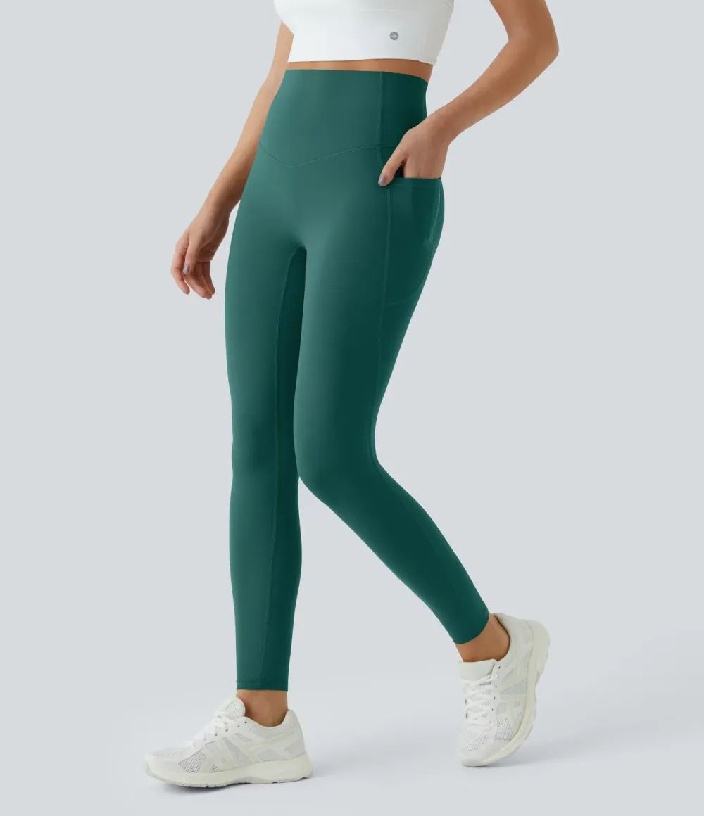  SoCinched High Waisted Scrunch Butt Lifting Tummy Control Side Pocket Shaping Training UltraSculpt Leggings - Stretchy Fit for Women, For Gym & Summer Workouts #Summer