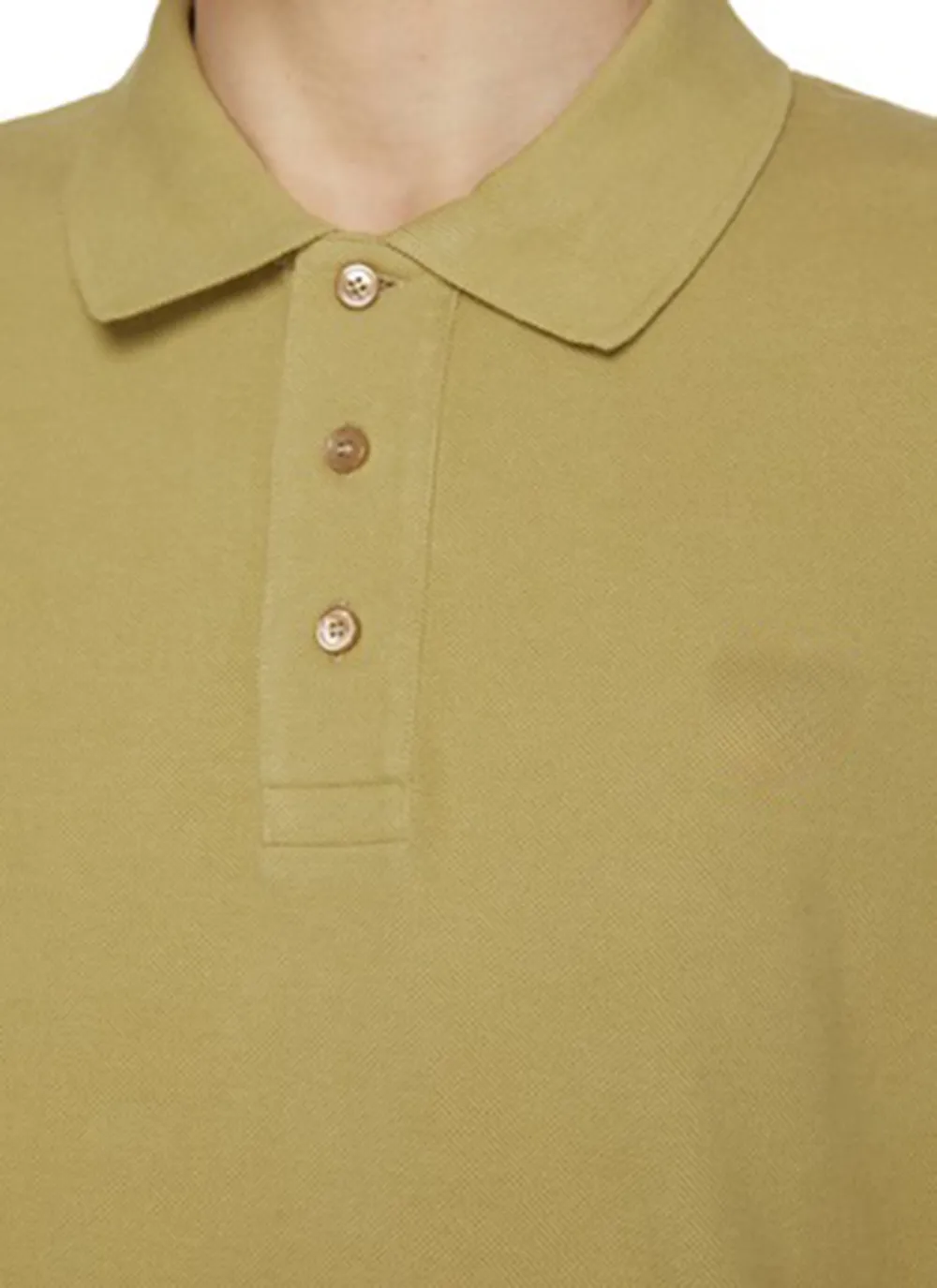 Simple Retro Comfortable Beige Polo Shirt