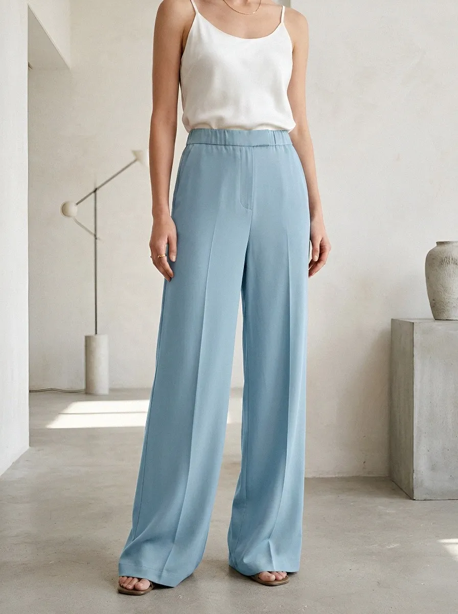 Modern Refined Women's Wide-Leg Trousers