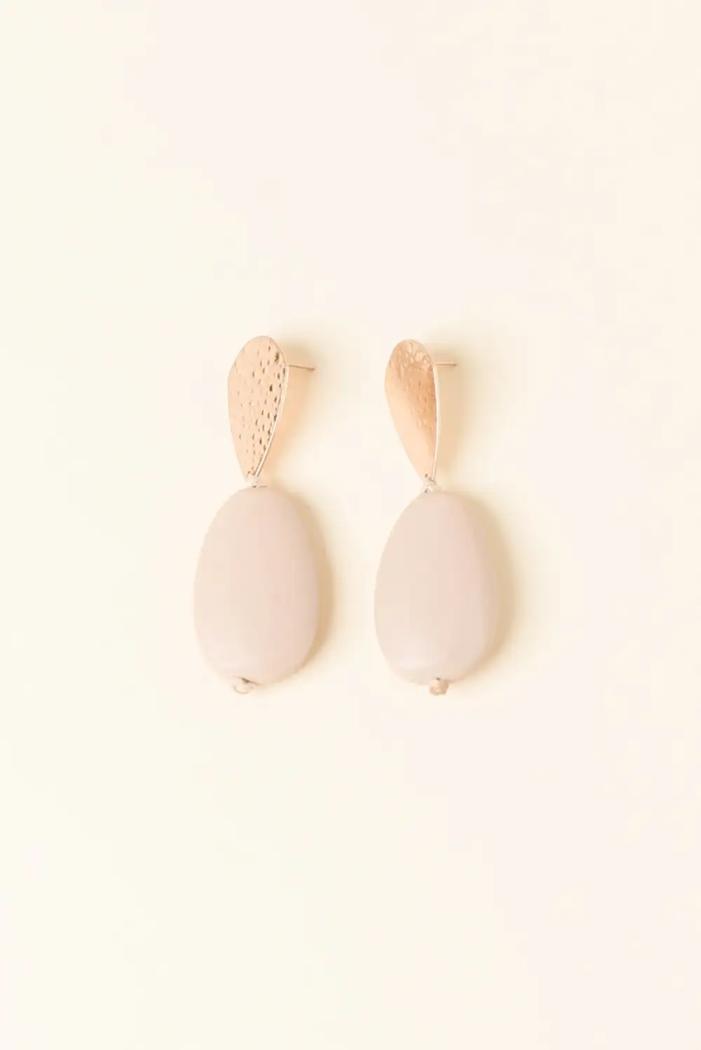 Block Beaded Drop Earrings